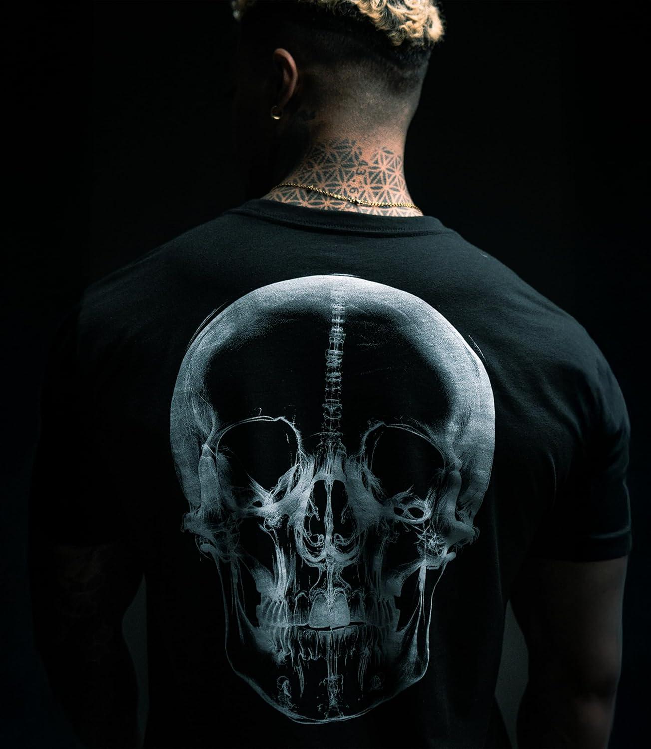 imageGymreapers Skull Moisture Wicking TShirts for Men Short Sleeve Workout Gym Shirts Running Athletic Tees amp Dry Fit TshirtBeneath the Surface