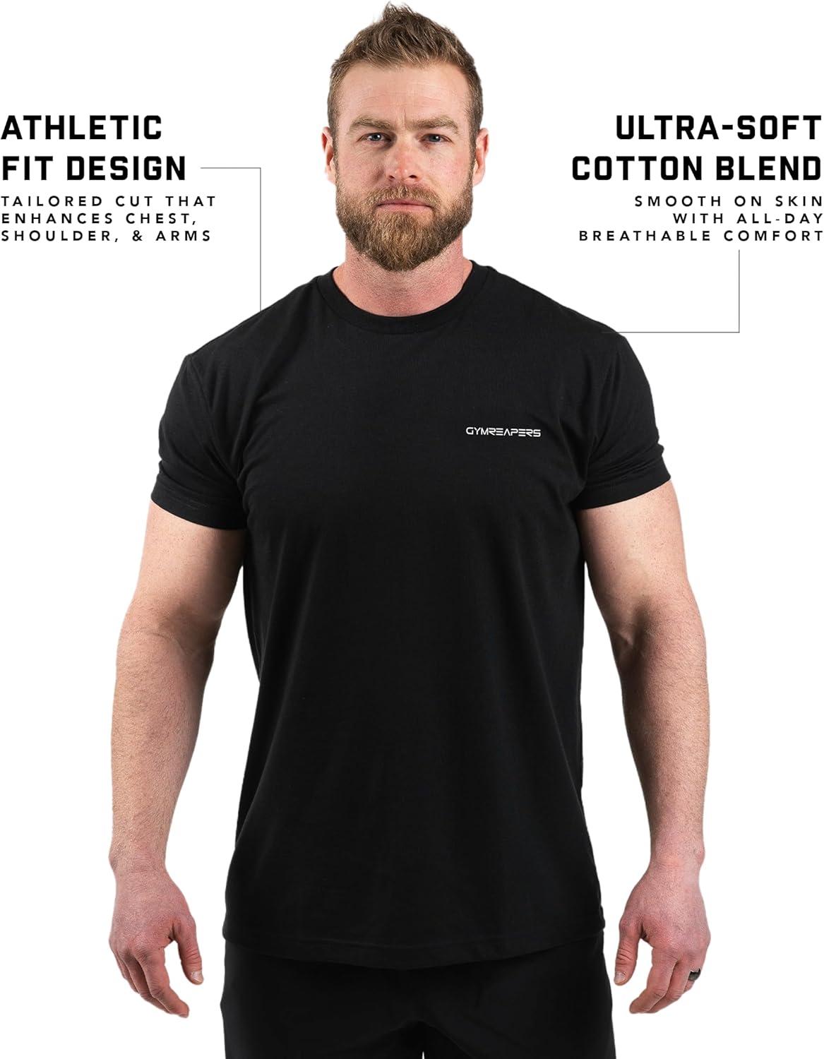 imageGymreapers Skull Moisture Wicking TShirts for Men Short Sleeve Workout Gym Shirts Running Athletic Tees amp Dry Fit TshirtBeneath the Surface