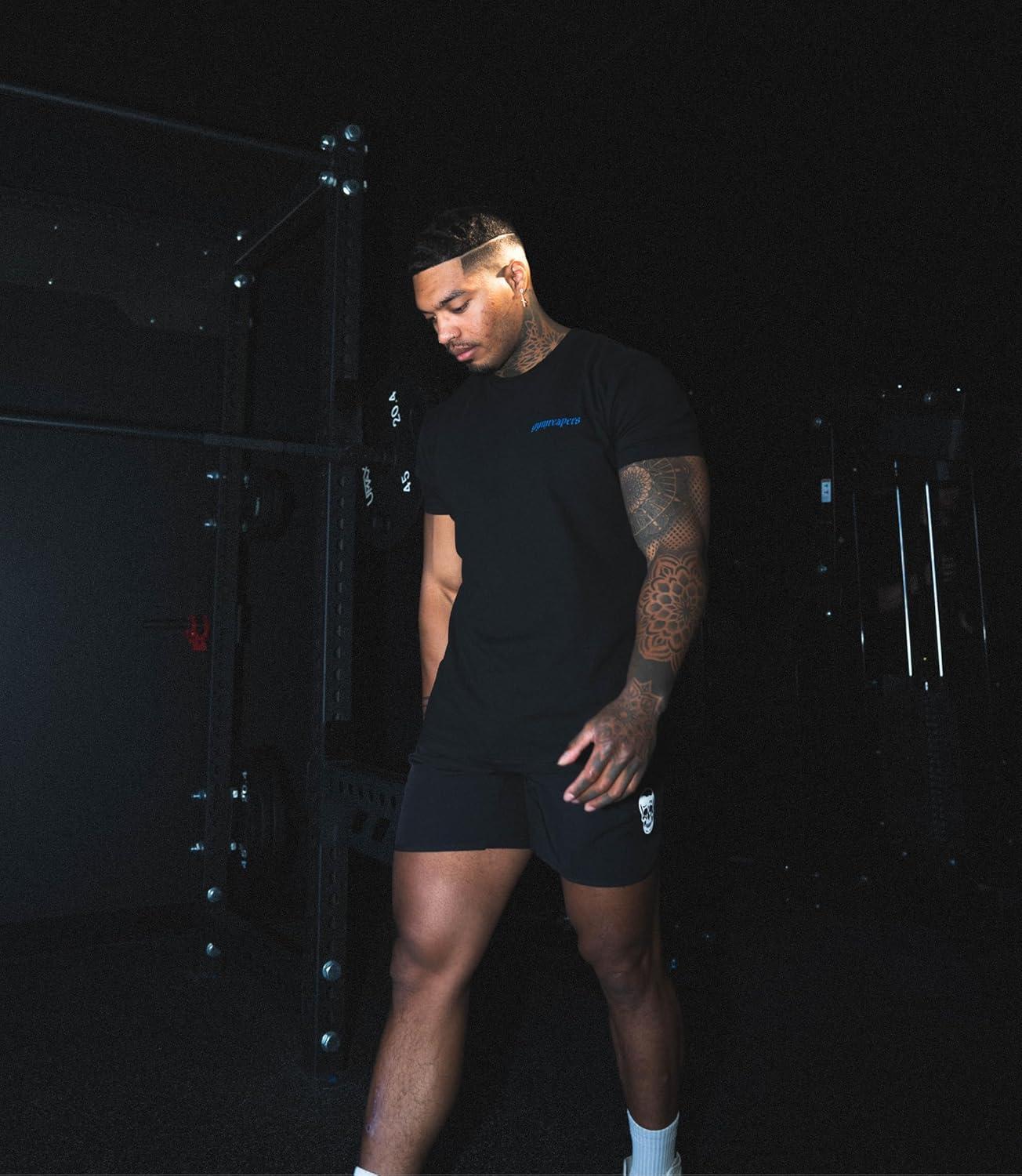imageGymreapers Skull Moisture Wicking TShirts for Men Short Sleeve Workout Gym Shirts Running Athletic Tees amp Dry Fit TshirtBury Doubt