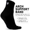 Gymreapers Quarter Socks for Men & Women (6-Pack) Moisture-Wicking Cotton Athletic Socks, Breathable Low Cut Supportive Fit(Black (6-pack))