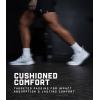 Gymreapers Quarter Socks for Men & Women (6-Pack) Moisture-Wicking Cotton Athletic Socks, Breathable Low Cut Supportive Fit(White (6-pack))
