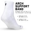Gymreapers Quarter Socks for Men & Women (6-Pack) Moisture-Wicking Cotton Athletic Socks, Breathable Low Cut Supportive Fit(White (6-pack))
