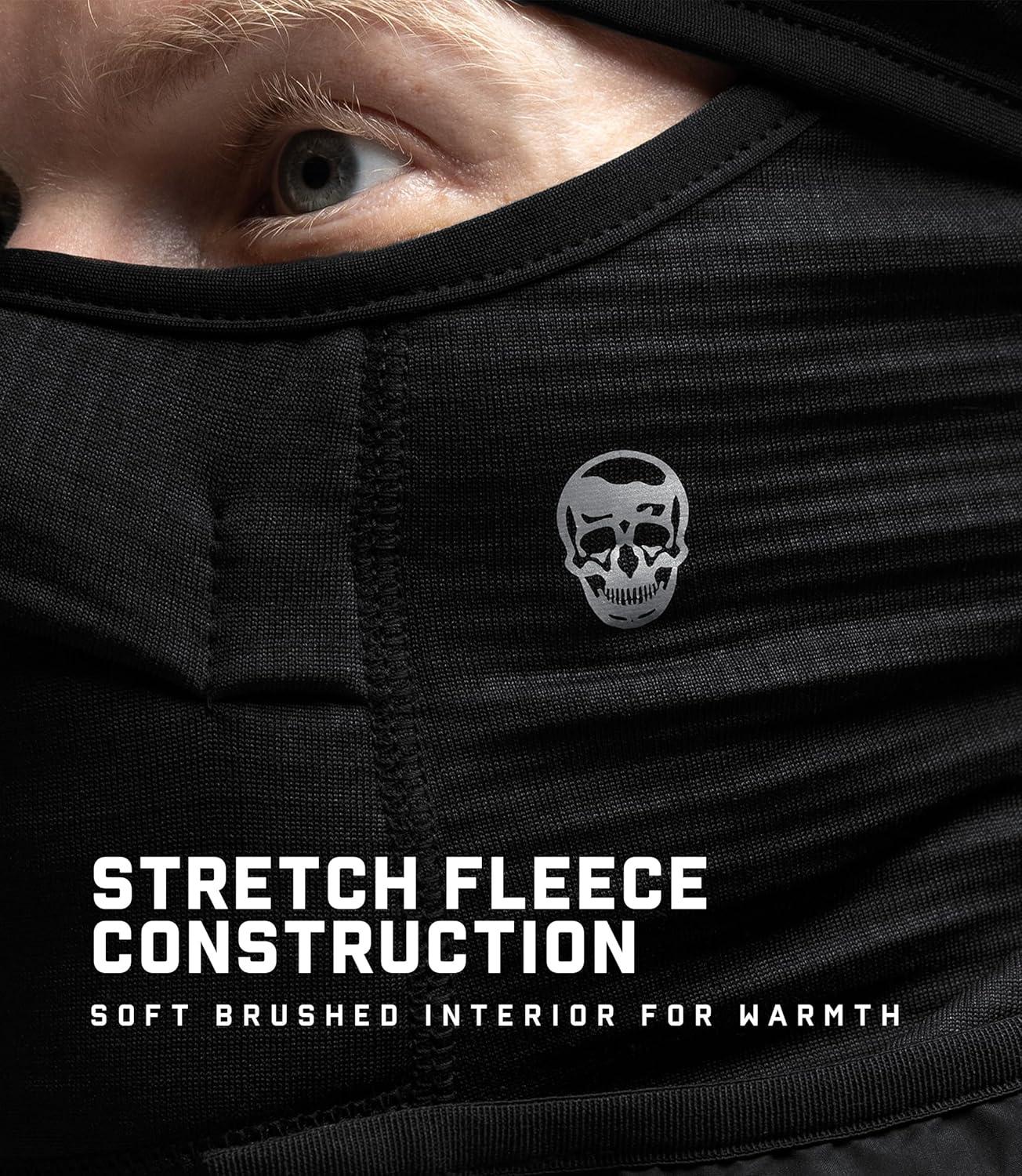 imageGymreapers Stryda Balaclava Ski Mask for Men amp Women Warm Face Mask Shiesty for Cold Weather Skiing Motorcycling amp Snowboarding Black