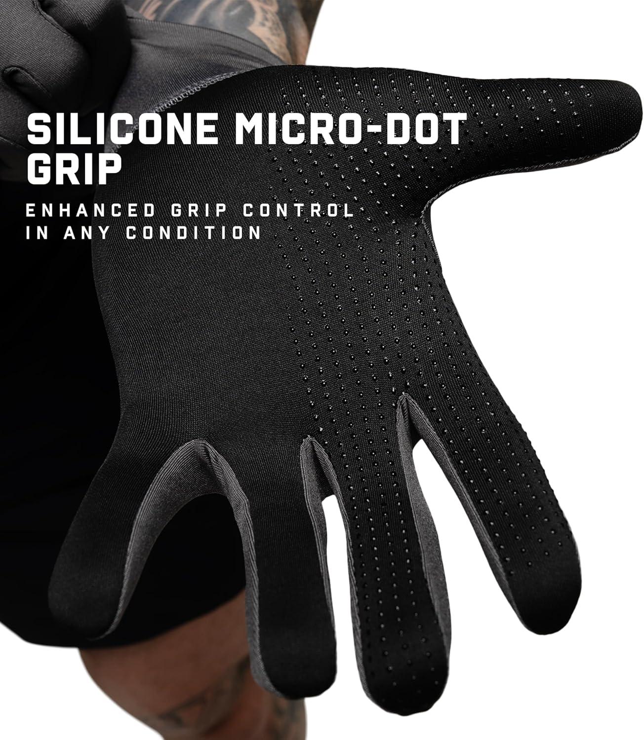 imageGymreapers Styda Running Gloves for Men amp Women Lightweight Touch Screen Sensitive Thermal Warm for Cold Weather Cycling Biking Training Running Outdoor Sports amp WorkoutsCharcoal