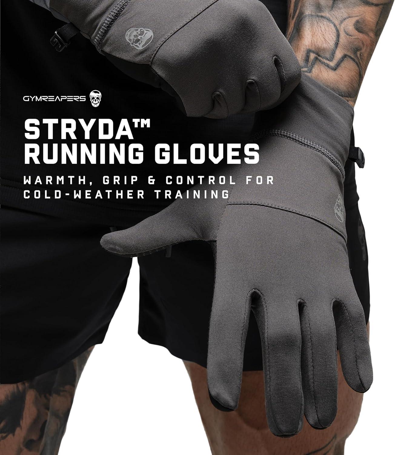 imageGymreapers Styda Running Gloves for Men amp Women Lightweight Touch Screen Sensitive Thermal Warm for Cold Weather Cycling Biking Training Running Outdoor Sports amp WorkoutsCharcoal