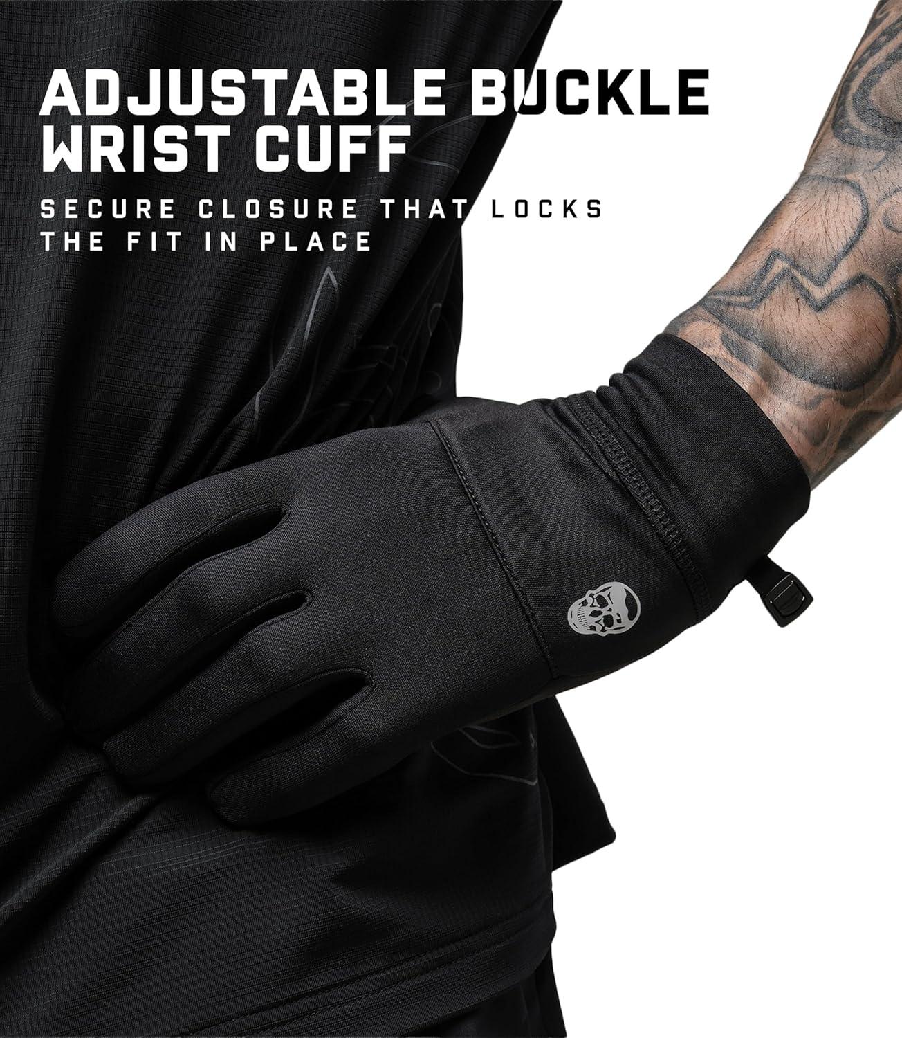 imageGymreapers Styda Running Gloves for Men amp Women Lightweight Touch Screen Sensitive Thermal Warm for Cold Weather Cycling Biking Training Running Outdoor Sports amp WorkoutsBlack