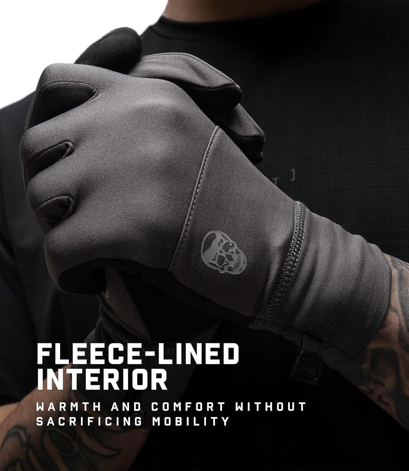 imageGymreapers Styda Running Gloves for Men amp Women Lightweight Touch Screen Sensitive Thermal Warm for Cold Weather Cycling Biking Training Running Outdoor Sports amp WorkoutsCharcoal