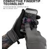 Gymreapers Styda Running Gloves for Men & Women – Lightweight Touch Screen Sensitive Thermal Warm for Cold Weather, Cycling, Biking, Training, Running, Outdoor Sports & Workouts(Charcoal)