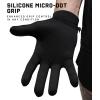 Gymreapers Styda Running Gloves for Men & Women – Lightweight Touch Screen Sensitive Thermal Warm for Cold Weather, Cycling, Biking, Training, Running, Outdoor Sports & Workouts(Black)