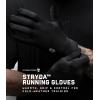 Gymreapers Styda Running Gloves for Men & Women – Lightweight Touch Screen Sensitive Thermal Warm for Cold Weather, Cycling, Biking, Training, Running, Outdoor Sports & Workouts(Black)