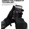 Gymreapers Styda Running Gloves for Men & Women – Lightweight Touch Screen Sensitive Thermal Warm for Cold Weather, Cycling, Biking, Training, Running, Outdoor Sports & Workouts(Black)