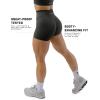 Gymreapers Athletic Seamless Shorts for Women – Squat Proof High Waisted Glute Scrunch, Quick Drying Biker, Yoga Running Gym(Storm)