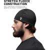 Gymreapers Stryda Skull Cap for Men & Women – Lightweight Breathable Helmet Liner Beanie Hat for Cold Weather, Cycling, Running, Outdoor Sports, Motorcycle & Workouts Black