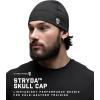 Gymreapers Stryda Skull Cap for Men & Women – Lightweight Breathable Helmet Liner Beanie Hat for Cold Weather, Cycling, Running, Outdoor Sports, Motorcycle & Workouts Black