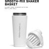 Gymreapers Stainless Steel Protein Shaker Bottle – Double Wall Insulated, Leak Proof, BPA-Free Metal Vacuum Blender Cup For Gym, Sports, Pre & Post-Workout Cold Hydration – 26 OZ (Black)(White)