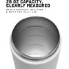 Gymreapers Stainless Steel Protein Shaker Bottle – Double Wall Insulated, Leak Proof, BPA-Free Metal Vacuum Blender Cup For Gym, Sports, Pre & Post-Workout Cold Hydration – 26 OZ (Black)(White)
