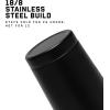 Gymreapers Stainless Steel Protein Shaker Bottle – Double Wall Insulated, Leak Proof, BPA-Free Metal Vacuum Blender Cup For Gym, Sports, Pre & Post-Workout Cold Hydration – 26 OZ (Black)(Black)