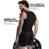 Gymreapers Mens Tank Tops Ribbed Sleeveless Undershirts – Cotton Fit Compression Tank for Gym, Workout & Training – Pack of 3(Black)