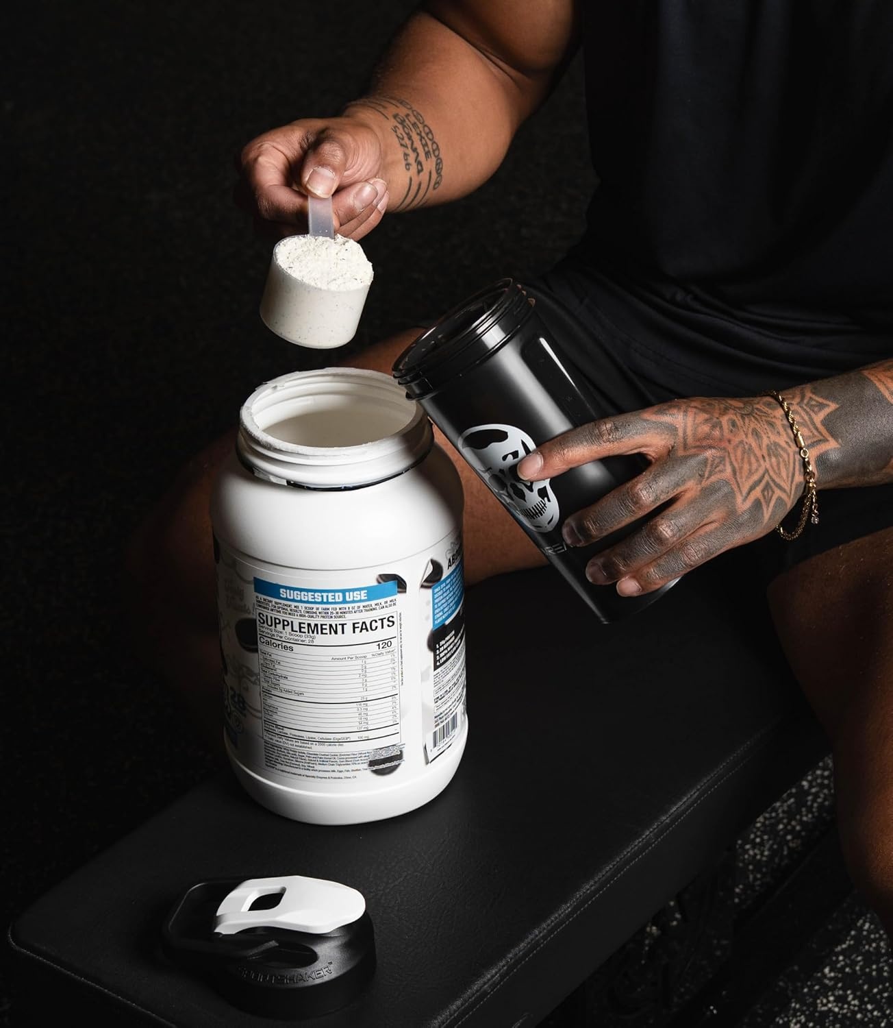 image:imageGymreapers Sportshaker BlackRed BlackTanSmoke