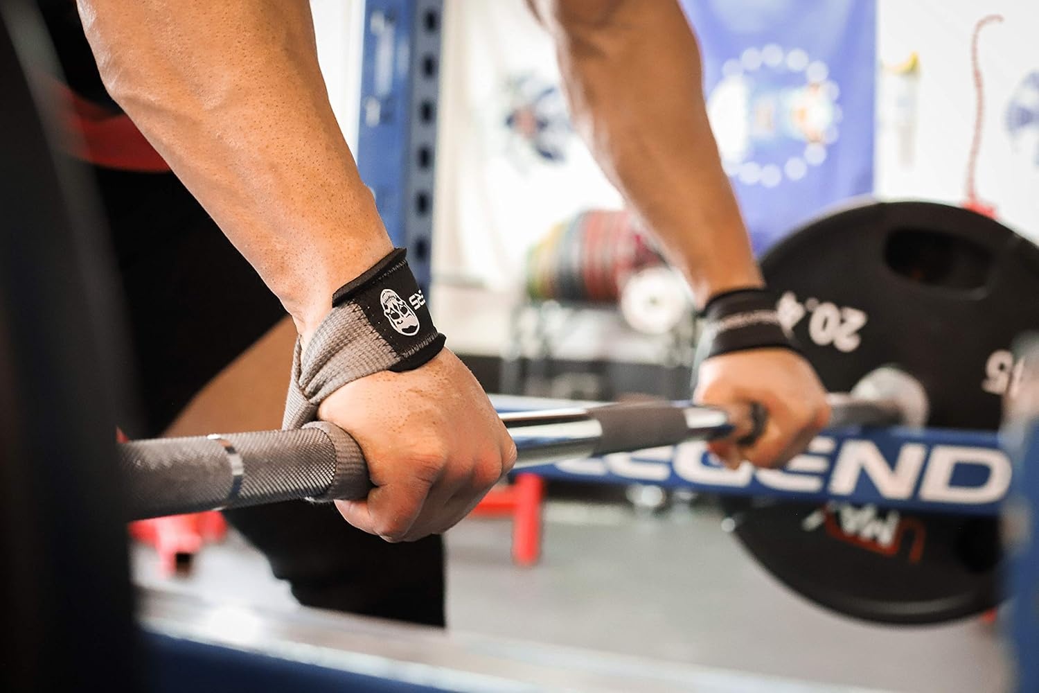 image:imageGymreapers Lifting Wrist Straps for Weightlifting Bodybuilding Powerlifting Strength Training amp Deadlifts Padded Neoprene with 18 inch CottonGray