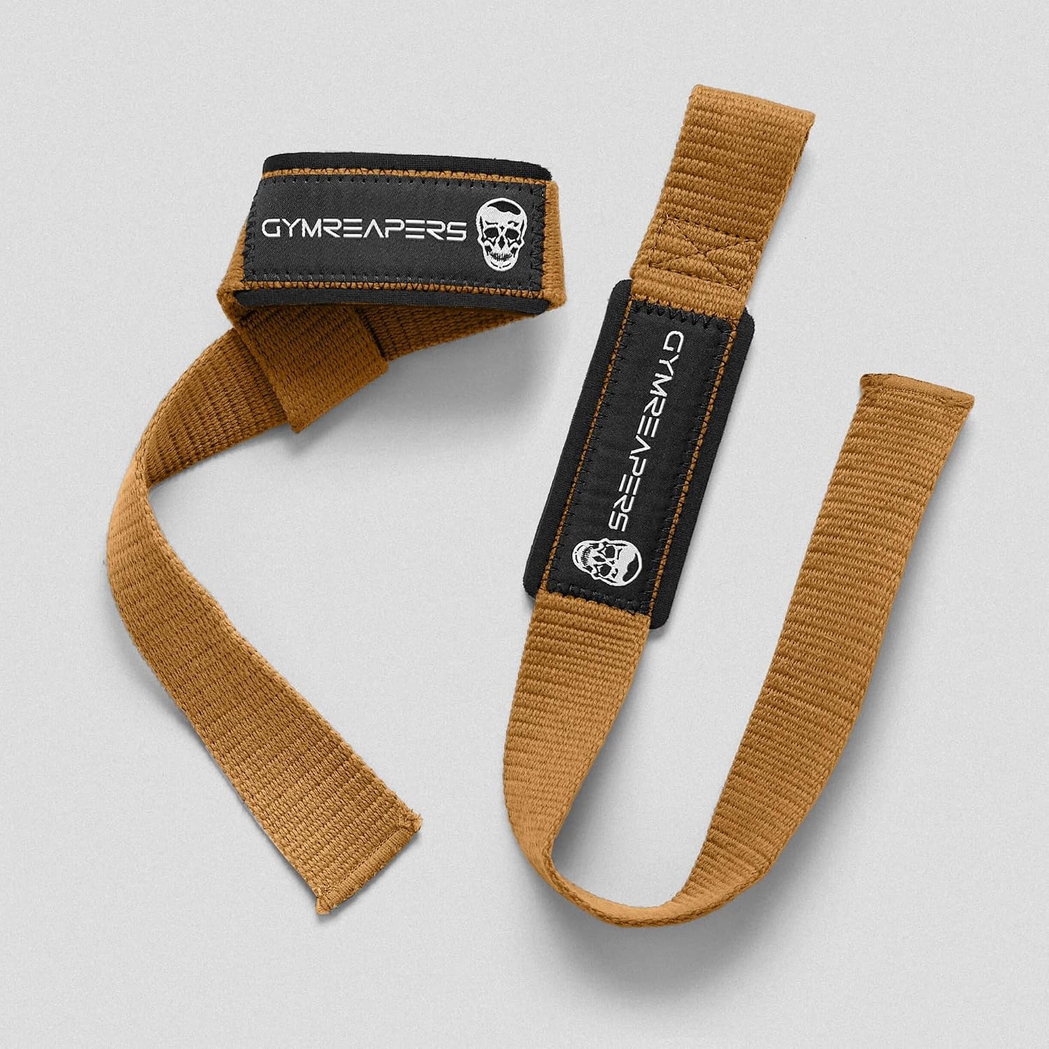 image:imageGymreapers Lifting Wrist Straps for Weightlifting Bodybuilding Powerlifting Strength Training amp Deadlifts Padded Neoprene with 18 inch CottonTan