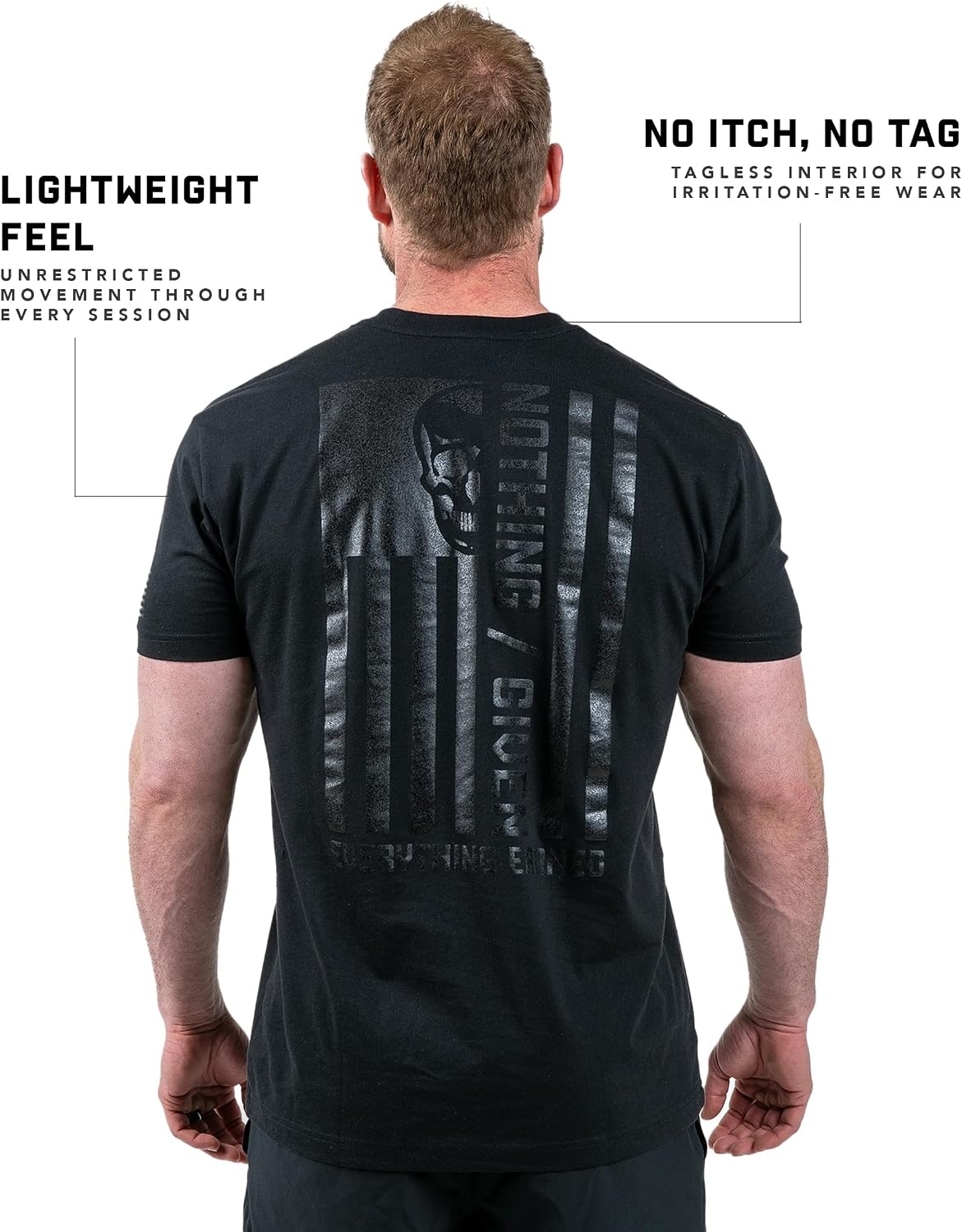 image:imageGymreapers Valor Moisture Wicking TShirts for Men Short Sleeve Workout Gym Shirts Running Athletic Tees amp Dry Fit TshirtBlackBlack