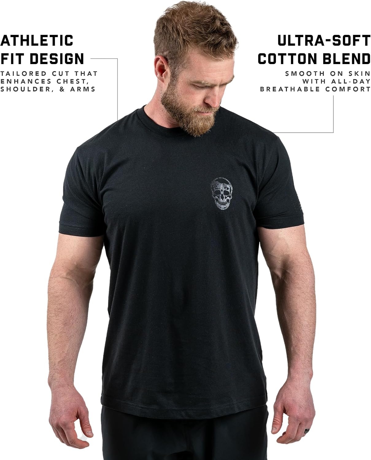 image:imageGymreapers Valor Moisture Wicking TShirts for Men Short Sleeve Workout Gym Shirts Running Athletic Tees amp Dry Fit TshirtBlackBlack