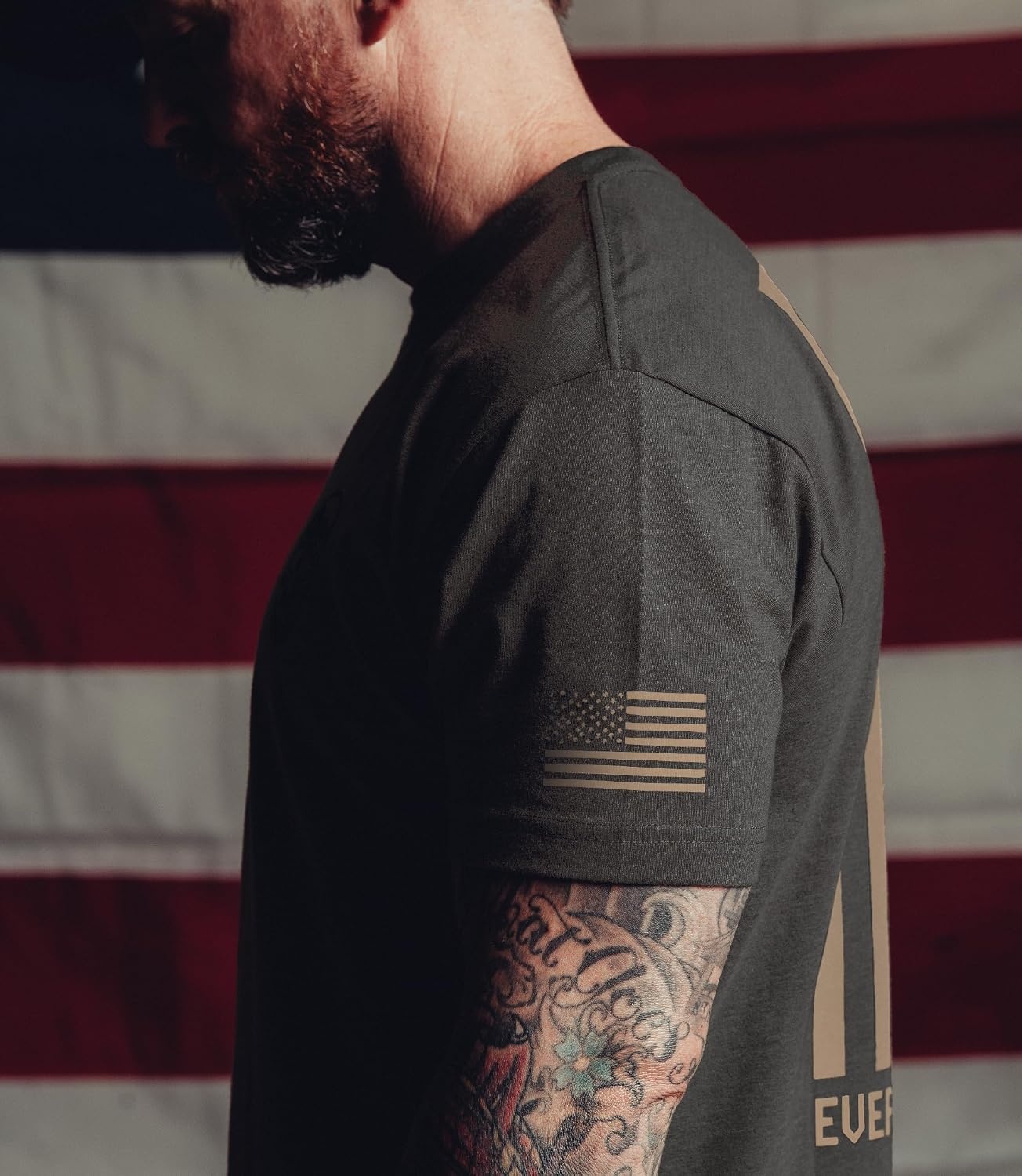 image:imageGymreapers Valor Moisture Wicking TShirts for Men Short Sleeve Workout Gym Shirts Running Athletic Tees amp Dry Fit TshirtBlackKhaki