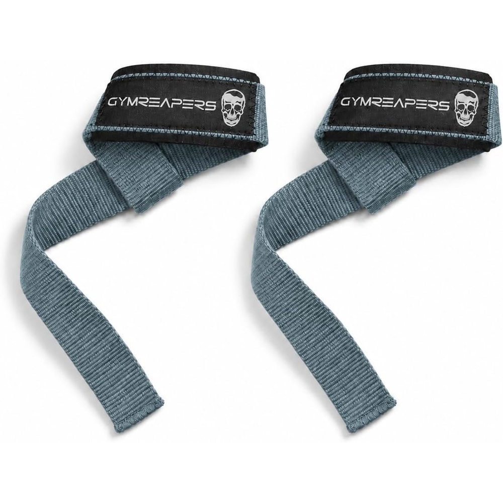 image:imageGymreapers Lifting Wrist Straps for Weightlifting Bodybuilding Powerlifting Strength Training amp Deadlifts Padded Neoprene with 18 inch CottonBlue