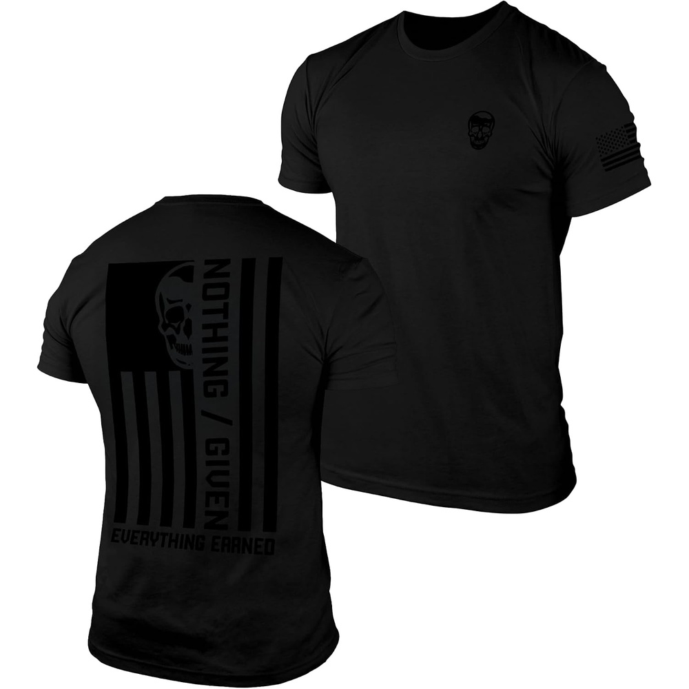 image:imageGymreapers Valor Moisture Wicking TShirts for Men Short Sleeve Workout Gym Shirts Running Athletic Tees amp Dry Fit TshirtBlackBlack