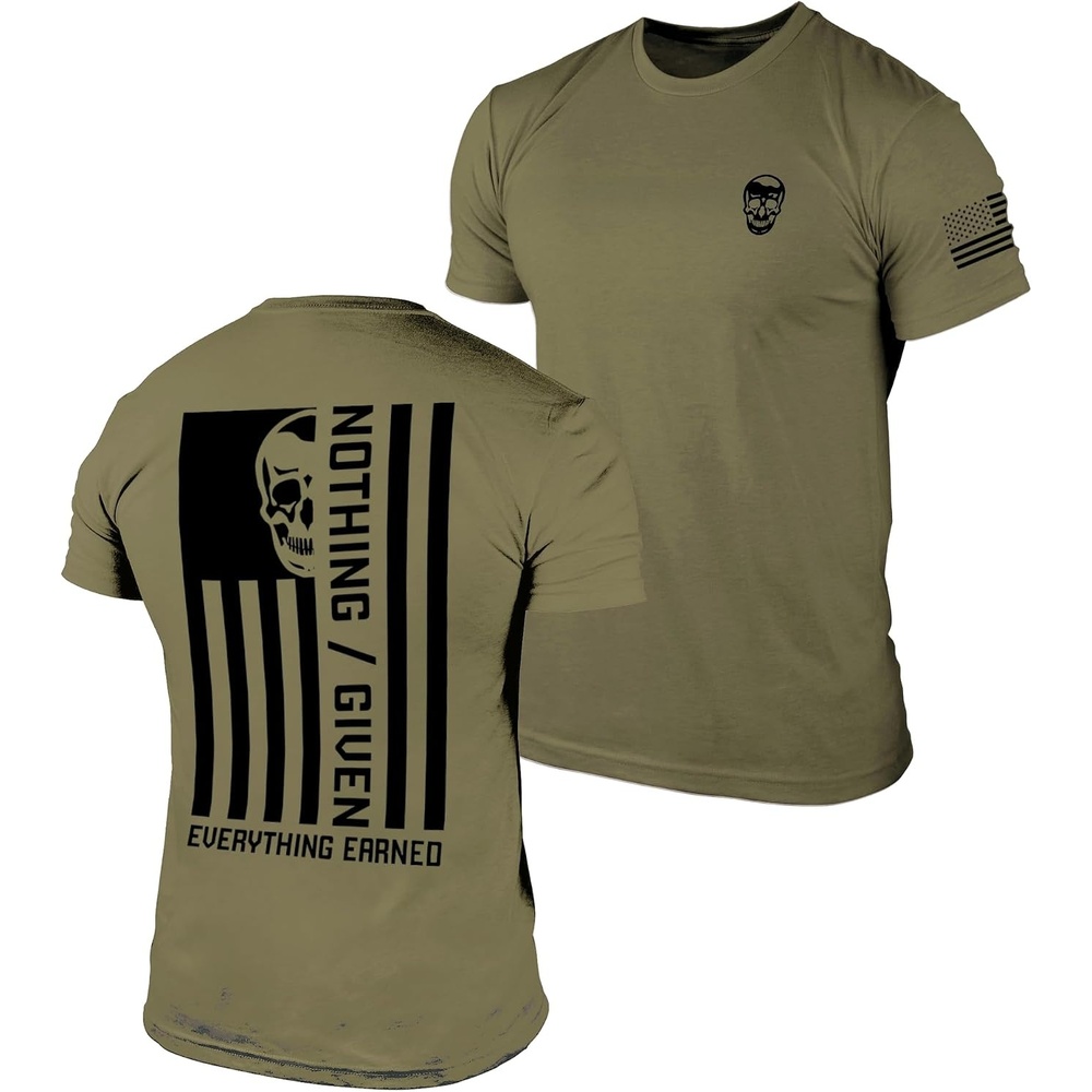 image:imageGymreapers Valor Moisture Wicking TShirts for Men Short Sleeve Workout Gym Shirts Running Athletic Tees amp Dry Fit TshirtMilitary Green