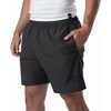 Gymreapers Conquer Mens Gym Shorts – Athletic Workout Training Shorts for Men, Quick Dry Stretch Pockets, Linerless 5″ 7″ 9″(Dark Gray)