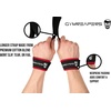 Gymreapers Lifting Wrist Straps for Weightlifting, Bodybuilding, Powerlifting, Strength Training, & Deadlifts – Padded Neoprene with 18 inch Cotton(Black/Red)