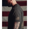 Gymreapers Valor Moisture Wicking T-Shirts for Men – Short Sleeve Workout Gym Shirts – Running Athletic Tees & Dry Fit Tshirt(Black/Khaki)