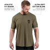 Gymreapers Valor Moisture Wicking T-Shirts for Men – Short Sleeve Workout Gym Shirts – Running Athletic Tees & Dry Fit Tshirt(Military Green)