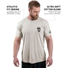 Gymreapers Valor Moisture Wicking T-Shirts for Men – Short Sleeve Workout Gym Shirts – Running Athletic Tees & Dry Fit Tshirt(Sand)