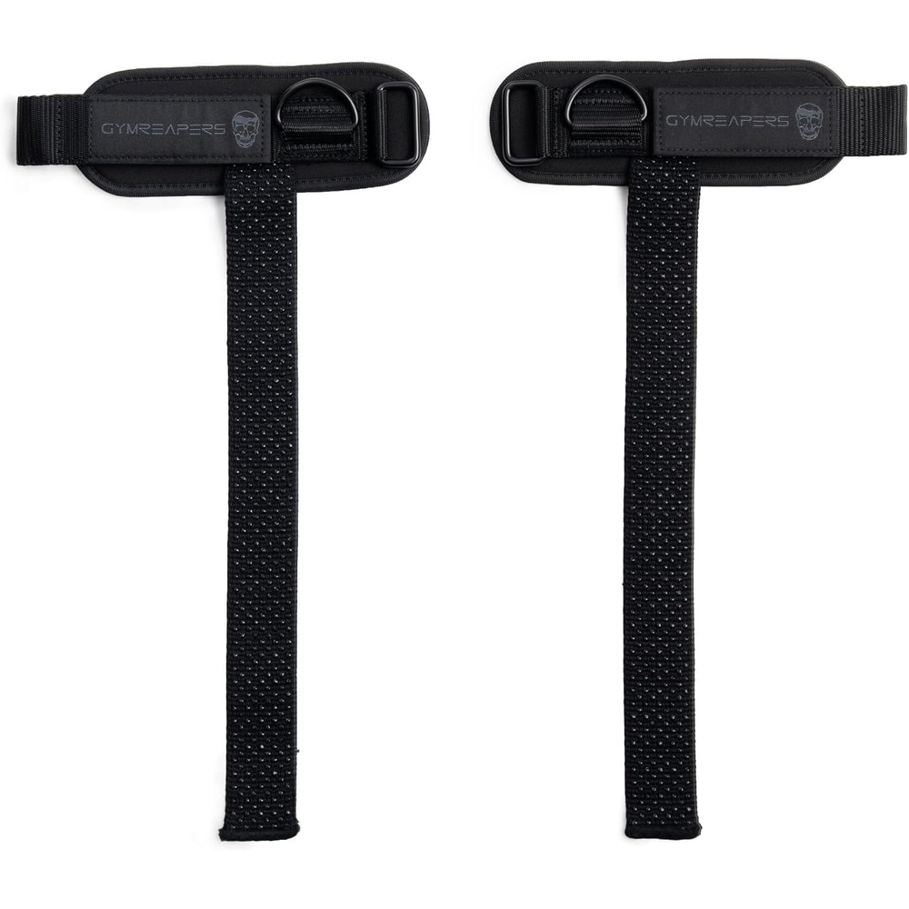 image:imageGymreapers GripLink Lifting Straps  Heavy Duty DRing Weight Lifting Wrist Straps with AntiSlip Silicone Grip Beads Adjustable Support for Deadlifts Powerlifting Cable Machines amp Gym TrainingBlackBlack