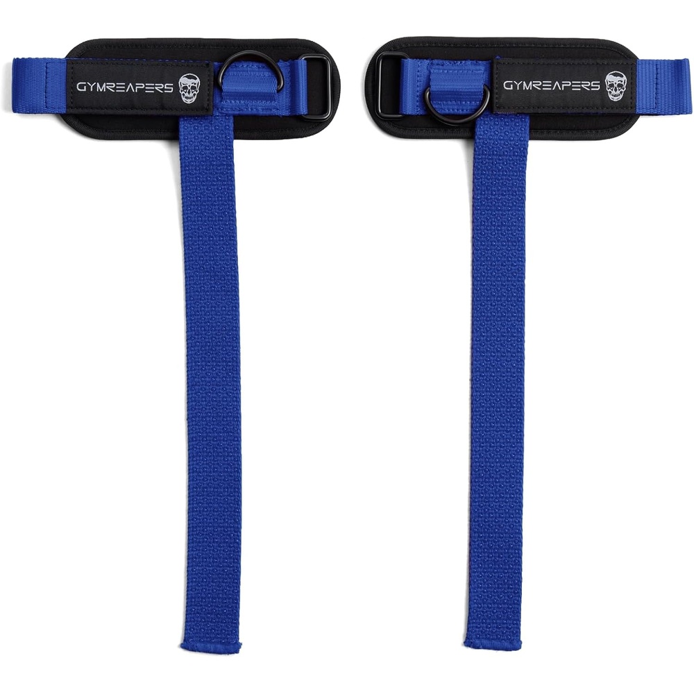 image:imageGymreapers GripLink Lifting Straps Heavy Duty DRing Weight Lifting Wrist Straps with AntiSlip Silicone Grip Beads Adjustable Support for Deadlifts Powerlifting Cable Machines amp Gym TrainingElectric Blue