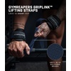 Gymreapers GripLink Lifting Straps – Heavy Duty D-Ring Weight Lifting Wrist Straps with Anti-Slip Silicone Grip Beads, Adjustable Support for Deadlifts, Powerlifting, Cable Machines & Gym Training(Navy)