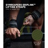 Gymreapers GripLink Lifting Straps – Heavy Duty D-Ring Weight Lifting Wrist Straps with Anti-Slip Silicone Grip Beads, Adjustable Support for Deadlifts, Powerlifting, Cable Machines & Gym Training(Green)