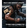 Gymreapers GripLink Lifting Straps – Heavy Duty D-Ring Weight Lifting Wrist Straps with Anti-Slip Silicone Grip Beads, Adjustable Support for Deadlifts, Powerlifting, Cable Machines & Gym Training(Desert Sand)