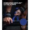 Gymreapers GripLink Lifting Straps – Heavy Duty D-Ring Weight Lifting Wrist Straps with Anti-Slip Silicone Grip Beads, Adjustable Support for Deadlifts, Powerlifting, Cable Machines & Gym Training(Electric Blue)