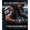 Gymreapers GripLink Lifting Straps – Heavy Duty D-Ring Weight Lifting Wrist Straps with Anti-Slip Silicone Grip Beads, Adjustable Support for Deadlifts, Powerlifting, Cable Machines & Gym Training(Lilac)