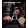 Gymreapers GripLink Lifting Straps – Heavy Duty D-Ring Weight Lifting Wrist Straps with Anti-Slip Silicone Grip Beads, Adjustable Support for Deadlifts, Powerlifting, Cable Machines & Gym Training(Desert Sand)