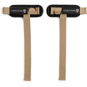 Gymreapers GripLink Lifting Straps – Heavy Duty D-Ring Weight Lifting Wrist Straps with Anti-Slip Silicone Grip Beads, Adjustable Support for Deadlifts, Powerlifting, Cable Machines & Gym Training(Desert Sand)
