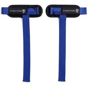 Gymreapers GripLink Lifting Straps – Heavy Duty D-Ring Weight Lifting Wrist Straps with Anti-Slip Silicone Grip Beads, Adjustable Support for Deadlifts, Powerlifting, Cable Machines & Gym Training(Electric Blue)