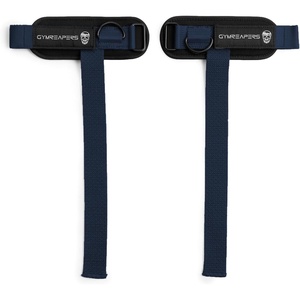 Gymreapers GripLink Lifting Straps – Heavy Duty D-Ring Weight Lifting Wrist Straps with Anti-Slip Silicone Grip Beads, Adjustable Support for Deadlifts, Powerlifting, Cable Machines & Gym Training(Navy)
