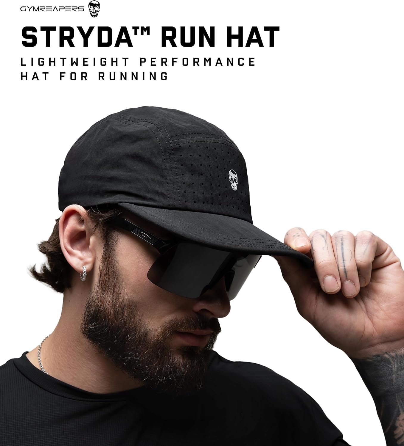 image:imageGymreapers Running Hat for Men amp Women Lightweight Reflective Performance Cap Breathable Ventilated Ripstop with MoistureWicking Sweatband Quick Dry Adjustable Running Cap for Training