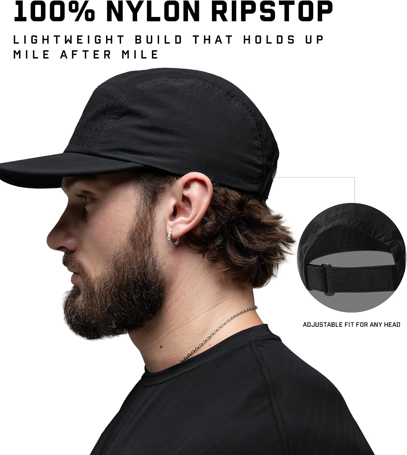 image:imageGymreapers Running Hat for Men amp Women Lightweight Reflective Performance Cap Breathable Ventilated Ripstop with MoistureWicking Sweatband Quick Dry Adjustable Running Cap for Training